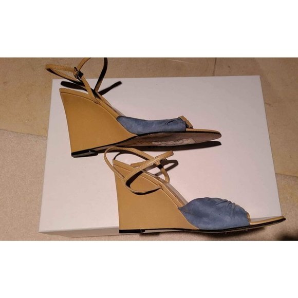Designer Classiques Entier Italy Wedge Heel Shoes Size 8.5 - Picture 5 of 7